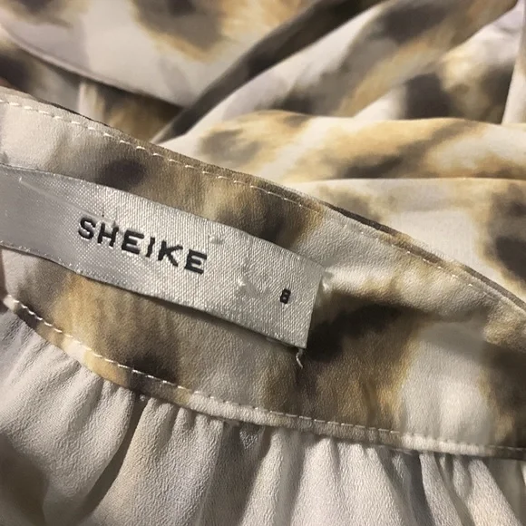 Sheike Untamed Maxi Halter Slit Wrap Dress in animal print - Picture 9 of 10